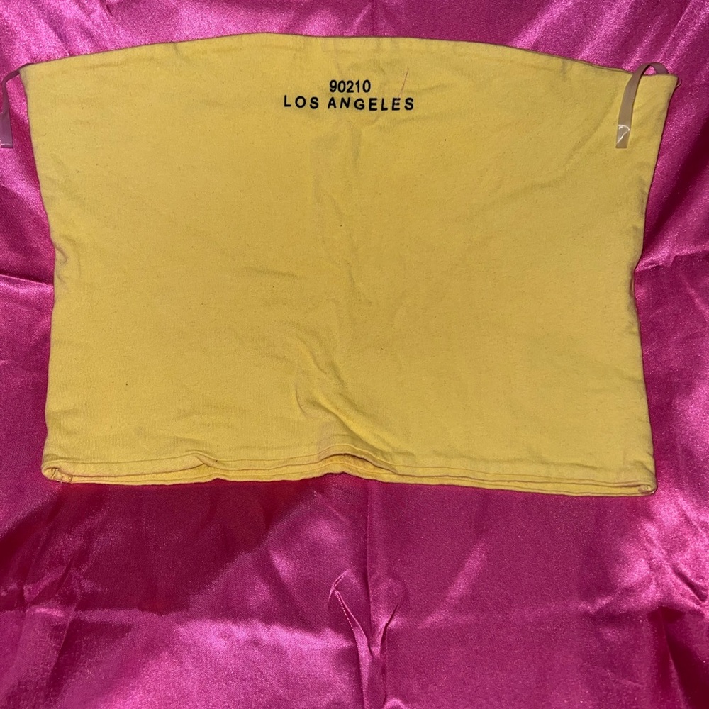 Fashion Nova Yellow Crop Top